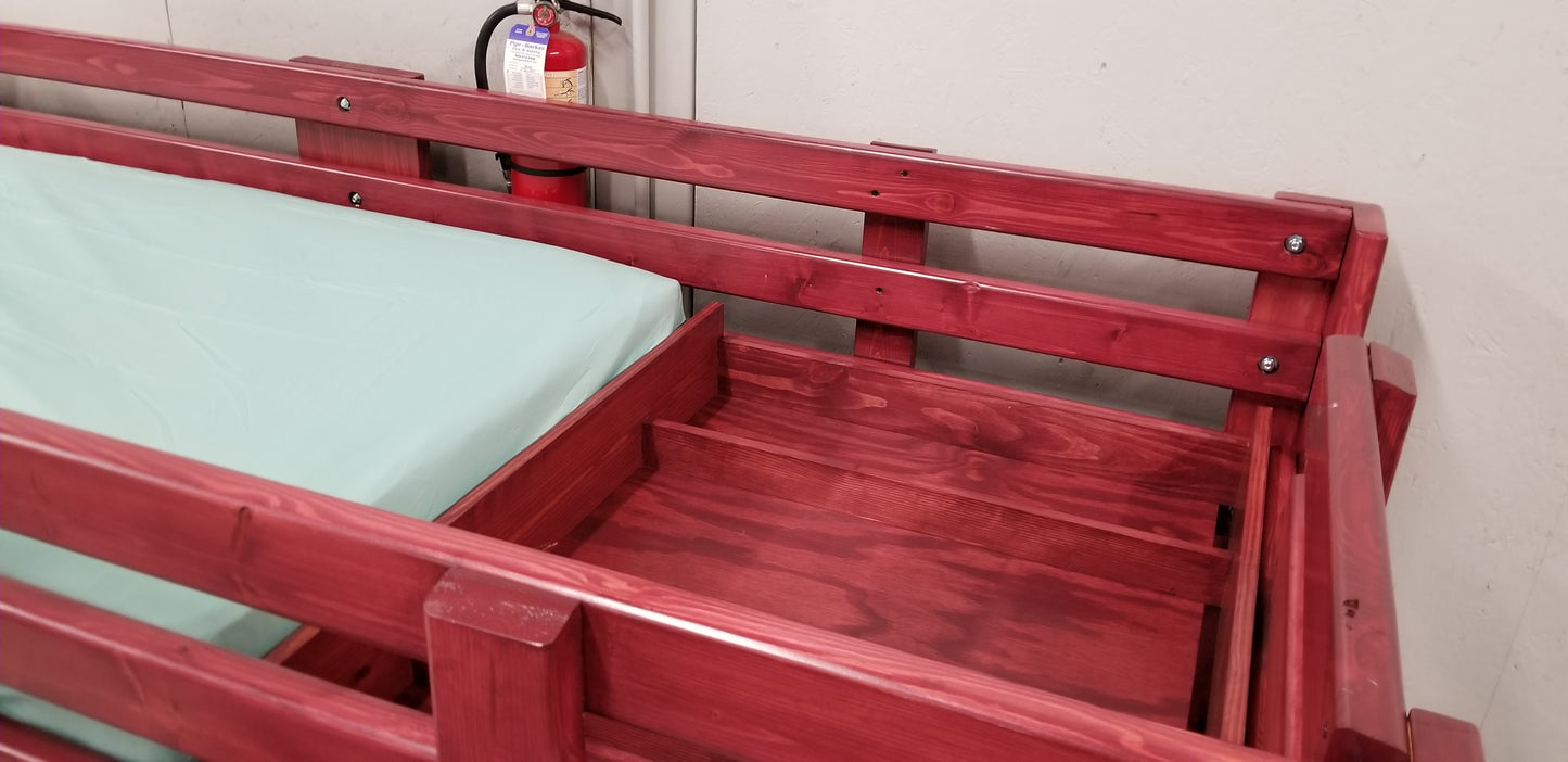 Hat Trick Triple T-Shape Bunk w/ 2 Plank Beds